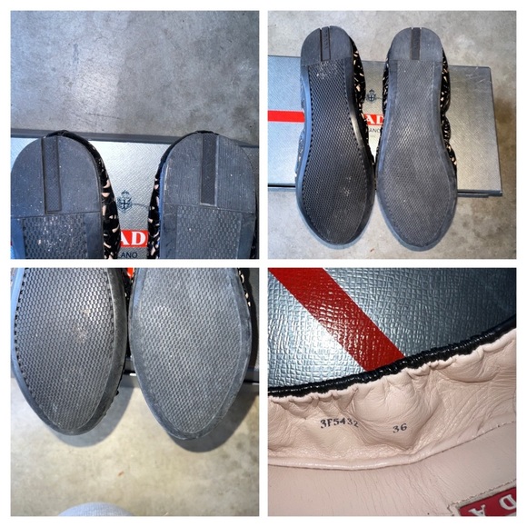 PRADA PATENT LEATHER LASER CUT DESIGN FLATS - Picture 8 of 11